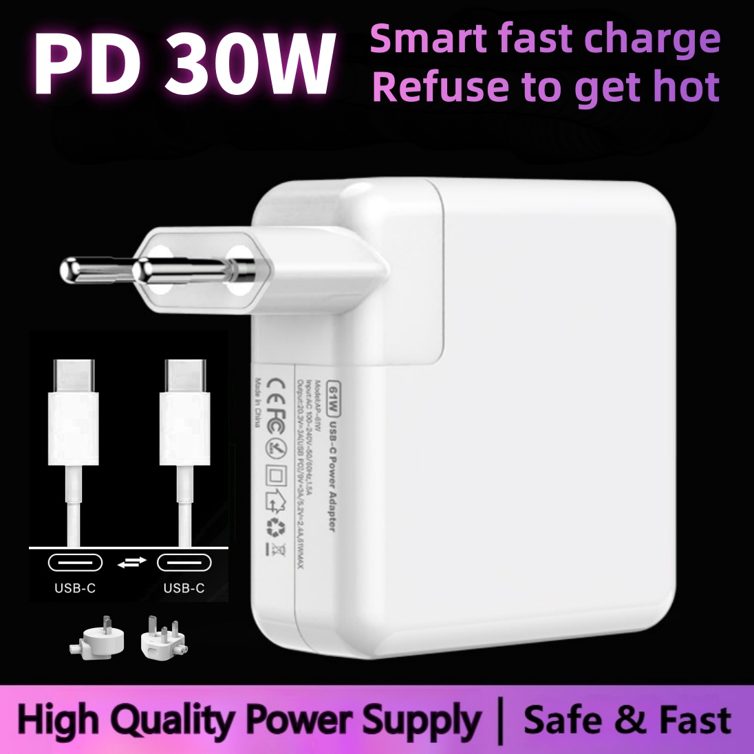 Laptop Accessories Uk - Zasilacz do laptopa 30 W PD