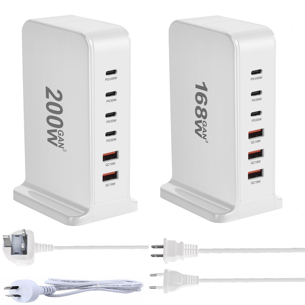Laptop Accessories Uk - Ładowarka biurkowa GaN Quick PD 200W